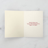 Weihnachtsschneemann mit Goldstar Karte (Innenseite)