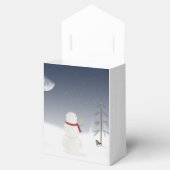 Weihnachtsschneemann mit Goldstern für Baum Geschenkschachtel (Geöffnet)