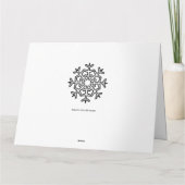 Weihnachtsschneemann mit Hunde Color Me Card Karte (Rückseite)