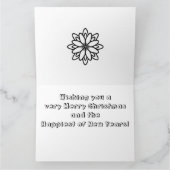 Weihnachtsschneemann mit Hunde Color Me Card Karte (Innenseite)