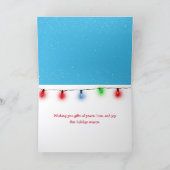 Weihnachtsschneemann mit JOY Text Karte (Innenseite)