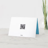 Weihnachtsschneemann mit JOY Text Karte (Rückseite)