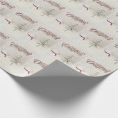 Weihnachtsschneemann mit Stern Geschenkpapier (Ecke)