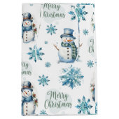 Weihnachtsschneemann Mittlere Geschenktüte (Vorderseite)