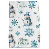 Weihnachtsschneemann Mittlere Geschenktüte (Rückseite)
