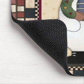 WeihnachtsSchneemann Mousepad (Ecke)