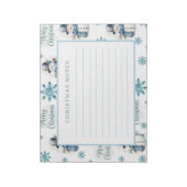 Weihnachtsschneemann Notizblock (Rotiert)