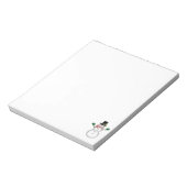 WeihnachtsSchneemann Notizblock (Rotiert)