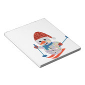 Weihnachtsschneemann Notizblock (angewinkelt)
