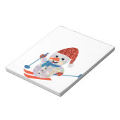 Weihnachtsschneemann Notizblock (Rotiert)