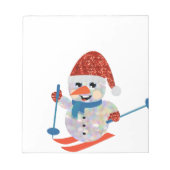 Weihnachtsschneemann Notizblock (Vorderseite)