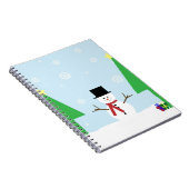 Weihnachtsschneemann Notizblock (Rechte Seite)