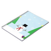 Weihnachtsschneemann Notizblock (Linke Seite)