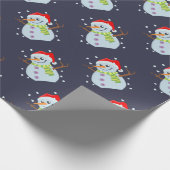 WeihnachtsSchneemann-Packpapier Geschenkpapier (Ecke)