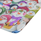 Weihnachtsschneemann Party Cutting Board Schneidebrett (Ecke)