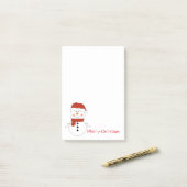 Weihnachtsschneemann Post-it-Notes Post-it Klebezettel (Auf Schreibtisch)