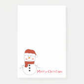 Weihnachtsschneemann Post-it-Notes Post-it Klebezettel (Vorderseite)