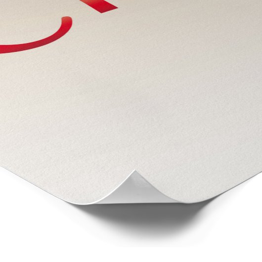 Weihnachtsschneemann Poster (Ecke)