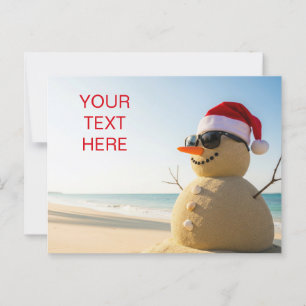 Weihnachtsschneemann Postkarte