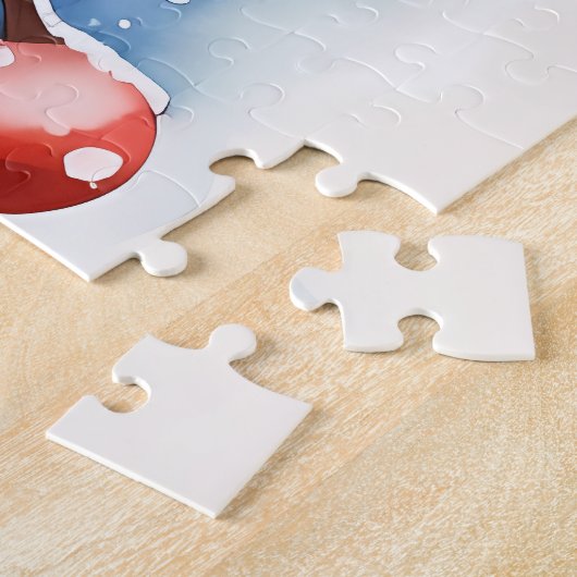 Weihnachtsschneemann Puzzle (Seite)