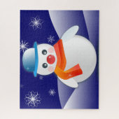 Weihnachtsschneemann Puzzle (Vertikal)