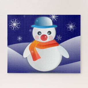 Weihnachtsschneemann Puzzle