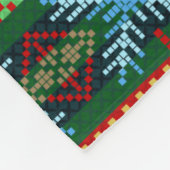 Weihnachtsschneemann Reindeer | Familienname Fleecedecke (Ecke)