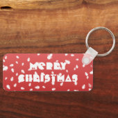 Weihnachtsschneemann Schlüsselanhänger (Vorderseite)