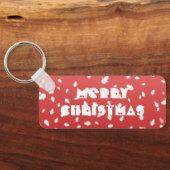 Weihnachtsschneemann Schlüsselanhänger (Rückseite)