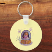 Weihnachtsschneemann Schlüsselanhänger (Rückseite)