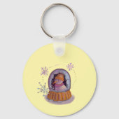 Weihnachtsschneemann Schlüsselanhänger (Rückseite)