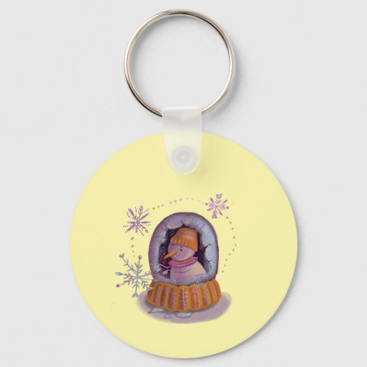 Weihnachtsschneemann Schlüsselanhänger (Rückseite)