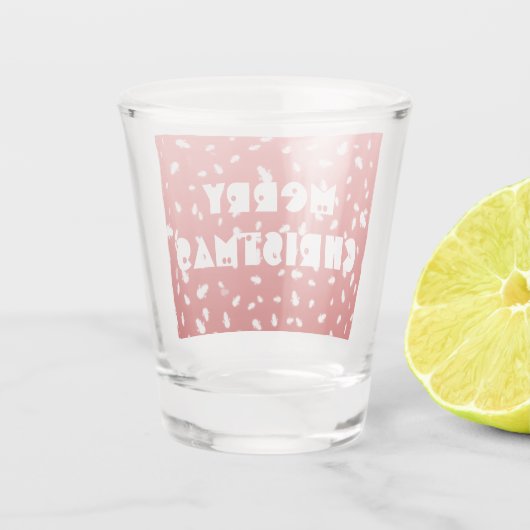 Weihnachtsschneemann Schnapsglas (Rückseite)