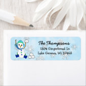 Weihnachtsschneemann Schneeballkugel Hintergrund (Insitu)