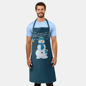 Weihnachtsschneemann Schürze (Getragen)