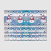 Weihnachtsschneemann Seidenpapier (Vorderseite)