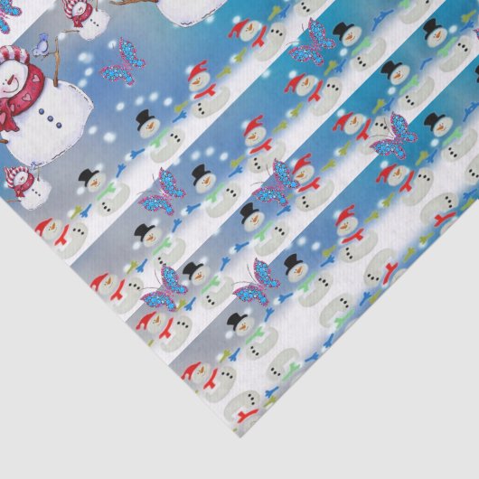Weihnachtsschneemann Seidenpapier (Ausschnitt)