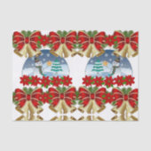 Weihnachtsschneemann Seidenpapier (Vorderseite)