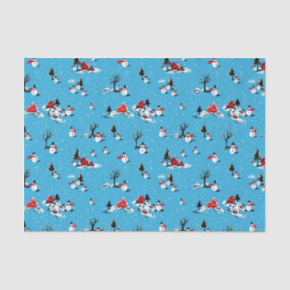 WeihnachtsSchneemann-Seidenpapier Seidenpapier