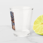 Weihnachtsschneemann-Shootglas Schnapsglas (Rechts)