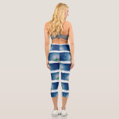 Weihnachtsschneemann SlipperyJoe grüner Schal m Capri Leggings (Rückseite)