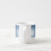 Weihnachtsschneemann SlipperyJoe grüner Schal m Espressotasse (Rückseite)