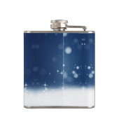 Weihnachtsschneemann SlipperyJoe grüner Schal m Flachmann (Rückseite)