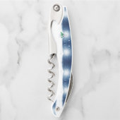 Weihnachtsschneemann SlipperyJoe grüner Schal m Kellnermesser (Vorderseite)