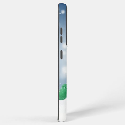 Weihnachtsschneemann SlipperyJoe grüner Schal m Samsung Galaxy Hülle (Rechte Seite)