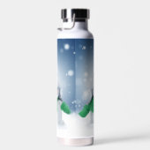 Weihnachtsschneemann SlipperyJoe grüner Schal m Trinkflasche (Rechts)