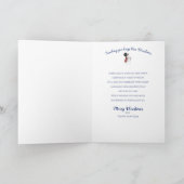 Weihnachtsschneemann Snow Globe, Grandson Karte (Innenseite)