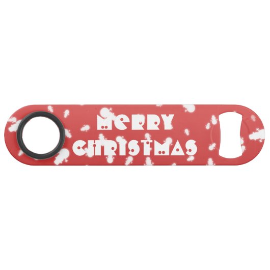 Weihnachtsschneemann Speed Flaschenöffner (Vorderseite (Horizontal))