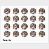 Weihnachtsschneemann Stickers (Blatt)