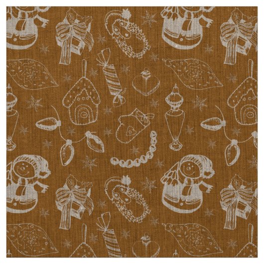 Weihnachtsschneemann Stoff (Muster)